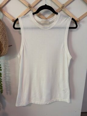 Ulla Johnson Sleeveless Tee Camisole Tank Small White 100% Cotton